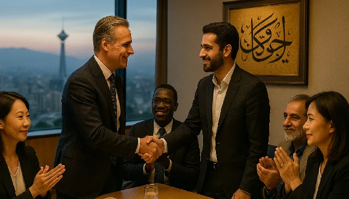 جلسه تجاری بین‌المللی با حضور کارآفرینان ایرانی و خارجی