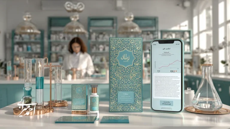 تصویر مفهومی راهبردهای برندینگ صنعت زیبایی و سلامت در بازار ایران با تاکید بر اعتماد مشتری، شفافیت آزمایشگاهی، اثبات اجتماعی و تمایز برند