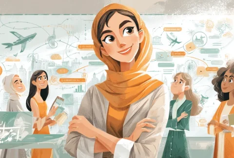 رهبر برند گردشگری در حال هدایت تیم خدمات برای خلق تجربه یکپارچه؛ رهبری در گردشگری، فرهنگ خدمت و استاندارد تجربه برند