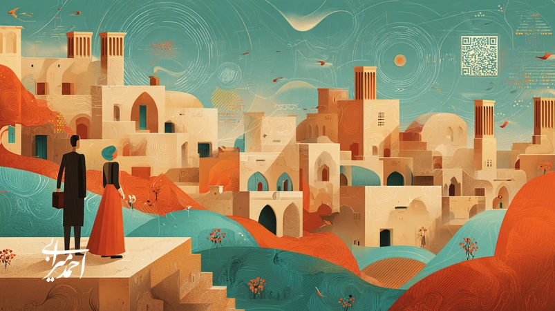 تصویر مفهومی برندسازی گردشگری در ایران با تلفیق فرهنگ محلی، نقشه دیجیتال و روایت تجربه مسافر؛ تبدیل مقصد به تجربه‌ای ماندگار