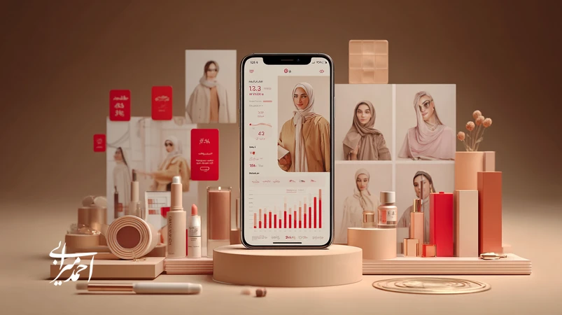 کاور مقاله استراتژی تبلیغات برندهای آرایشی با تاکید بر داستان‌گویی به‌جای تخفیف؛ نمایش تضاد بین برچسب‌های تخفیف و روایت انسانی، همراه با AR و داشبورد داده