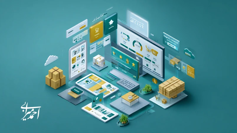 تصویر مفهومی سرمایه‌گذاری دیجیتال با تمرکز بر تجربه مشتری در فین‌تک، آموزش آنلاین، سلامت دیجیتال و مارکت‌پلیس‌ها برای رشد پایدار برند