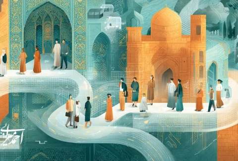 Tourism experience-led leadership coordinating Iranian teams to create memorable customer moments with journey map and Persian hospitality