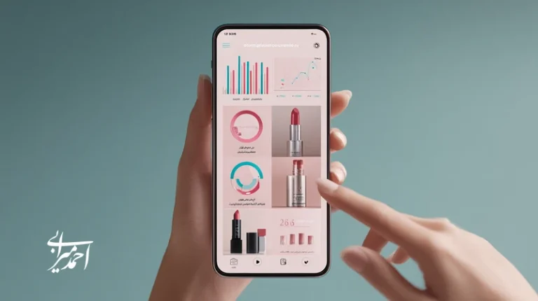 رشد برندهای آرایشی در دنیای دیجیتال با محتوای آموزشی، تعامل احساسی و ابزارهای AI؛ رابط کاربری فارسی با تست مجازی رنگ و نمودارهای تحلیل عملکرد