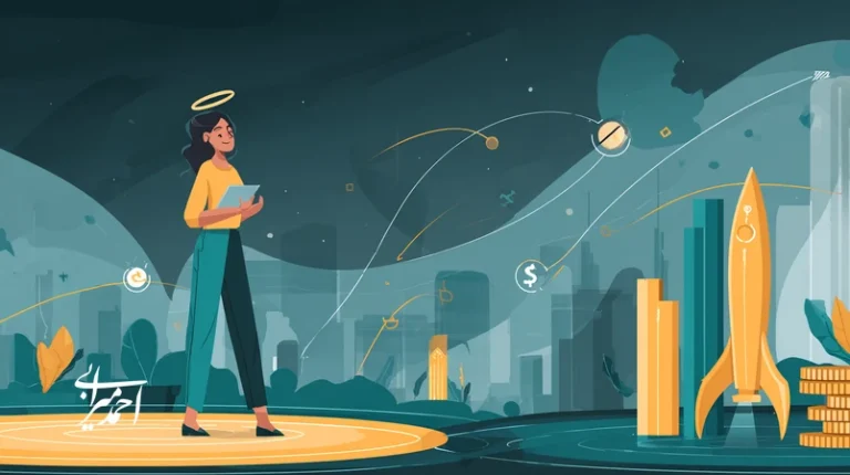 تصویر مفهومی جذب سرمایه استارتاپی در ایران با کارآفرین جوان و مسیرهای بوت‌استرپینگ، کرادفاندینگ، آنجل، VC و شتاب‌دهنده برای توسعه کسب‌وکار