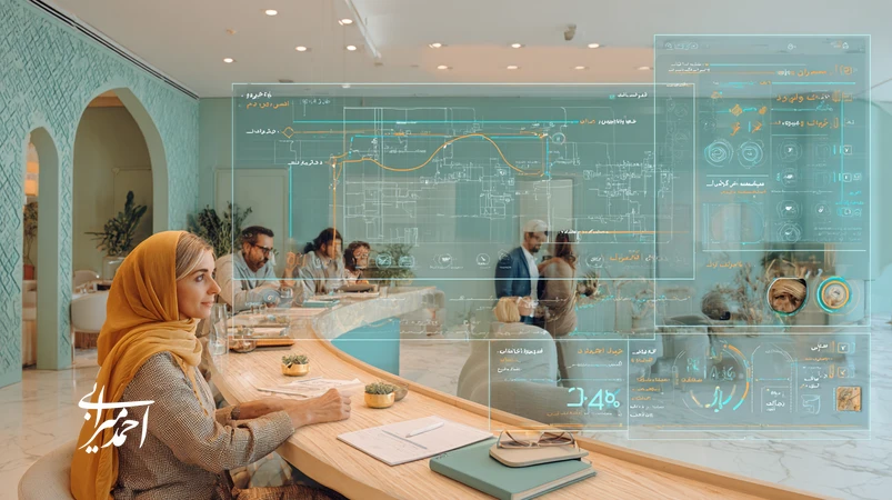 مدیر گردشگری ایرانی در حال هدایت تیم و خلق تجربه مشتری؛ نقشه سفر مشتری و سنجه‌های North Star با تمرکز بر توسعه فردی و هوش هیجانی