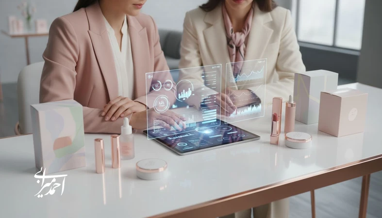 کاربرد هوش مصنوعی در برندهای آرایشی برای تحلیل ترند، توسعه محصول، تولید محتوا و پشتیبانی مشتری با تمرکز بر بیشترین بازده
