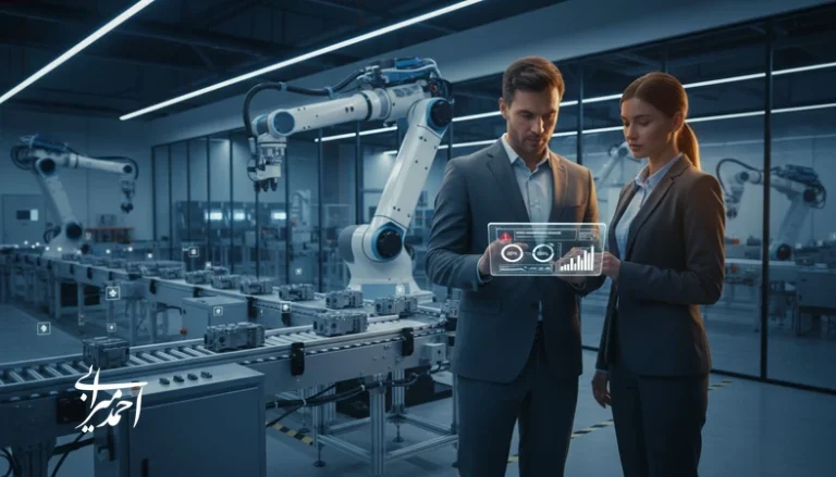 کاربرد هوش مصنوعی در کارخانه برای نگهداری پیش‌بینانه، کنترل کیفیت تصویری و بهبود OEE در خط تولید