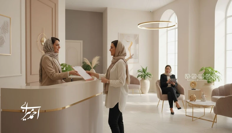 طراحی قول برند کلینیک زیبایی از اولین تماس تا پیگیری پس از خدمت در قالب نقشه سفر مشتری