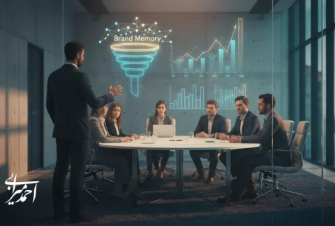 جلسه مدیریتی برای طراحی تبلیغات اثرگذار و کمپین برندینگ با تمرکز بر ماندگاری برند در ذهن مشتری