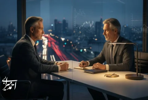 تصویر مفهومی از گذار از شتاب‌زدگی مدیریتی به بلوغ تصمیم‌گیری با نگاه آینده‌نگر و برندمحور