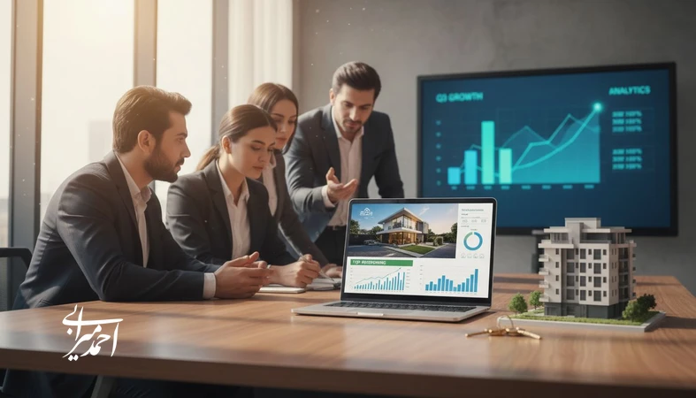 جلسه تحلیل تبلیغات پرفروش املاک با بررسی آگهی ملکی و داده‌های عملکرد برای افزایش دیده‌شدن و تماس واقعی