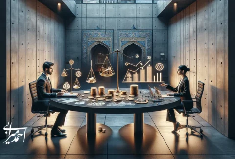 تصویر مفهومی تصمیم‌گیری مدیران درباره سرمایه‌گذاری و کارآفرینی با تمرکز بر ریسک و بازده در ایران