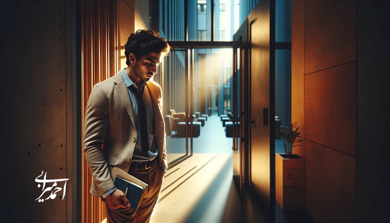 جوان ایرانی در آستانه شروع مسیر جدید و غلبه بر ترس از شروع با قدم‌های کوچک