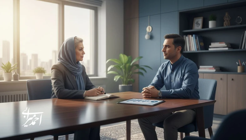 جلسه کوچینگ حرفهای مدیران برای افزایش خودآگاهی و بهبود تصمیمگیری رهبران در محیط کاری