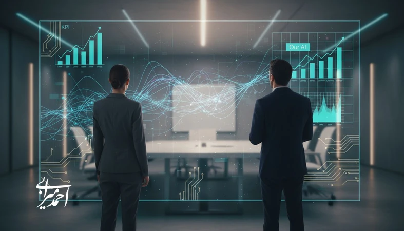 جلسه تصمیمگیری مدیران درباره عوامل موفقیت استارتاپهای هوش مصنوعی و معیارهای جذابیت برای سرمایهگذاران