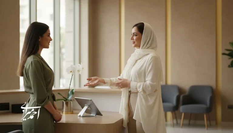 اعتمادسازی در ۳۰ ثانیه اول در سالن زیبایی با ارتباط حرفه‌ای و پرسش‌گری برای افزایش فروش